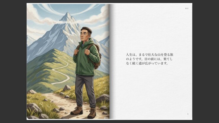 REIが制作した人生の山登り