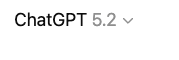 OpenAIのChatGPT新モデルGPT-5.2画面