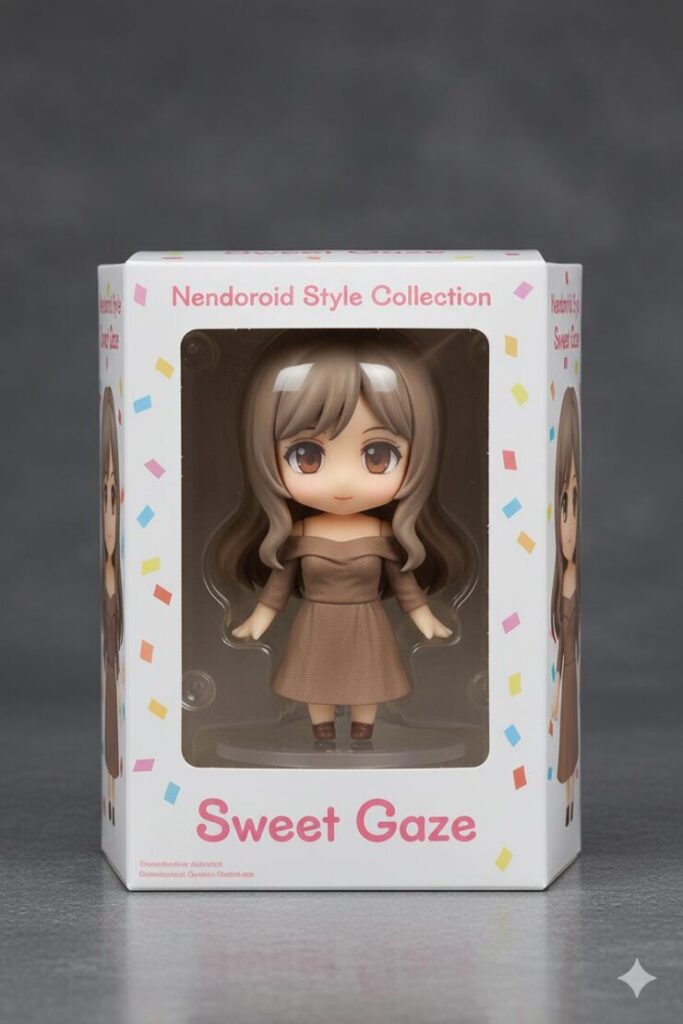 オフショルダー衣装のミリアがねんどろいど風フィギュア