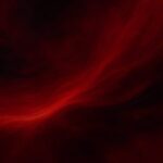 赤を基調にした抽象的な横長アートで、深紅の流れが画面中央を横断する構図。光の帯が動きを生み、緊張感と未来感を持つデジタルアート Abstract wide artwork dominated by deep red tones with a flowing central streak of light creating a sense of motion and focus